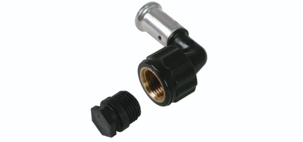 Henco PVDF à sertir coude de transition 90° FF 32 x 4/4 F