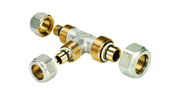 Henco laiton à visser té 90° FFF 16 x 16 x 16 mm
