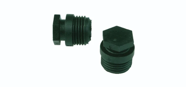 Henco PVDF à sertir bouchon noir 1/2 M