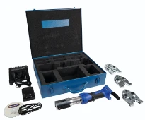 HENCO MACH.À SERTIR HYDR.+BOÎTE+CHARGEUR+BAT.18V+PINCE+TH 16,20,26