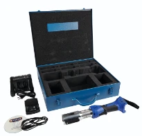 HENCO MACH.À SERTIR HYDR.+BOÎTE METAL+CHARGEUR+BAT.18V/1.5Ah