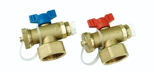 Henco UFH ensemble final pour collecteur incl. purgeur manuel & robinet de vidage (set 2pcs) 4/4 F - prix par set