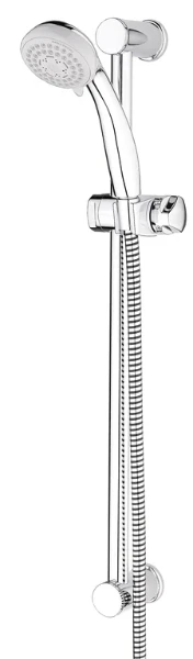 Procasa C50 set de douche 600 mm - douchette 3 jets (8 l/m) - flexible 1600 mm - chromé