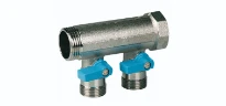 HENCO COLLECTEUR 3/4  AVEC VANNE À SPHERE ET2 EK CONNEXIONS BLEU