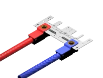 Henco laiton à sertir Wall Box boite à encastrer 90° FF 16 x 1/2 F - 2 x bleu/2 x rouge - prix par boite