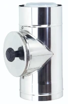 Ubbink Rolux concentrisch BUITEN inspectiestuk diam 80/125mm PP120 (RGA)/inox (LTV)