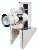 Ubbink stoel met bocht diam 110/160mm PP120 (RGA)/inox (LTV)