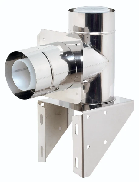 Ubbink stoel met bocht diam 110/160mm PP120 (RGA)/inox (LTV)