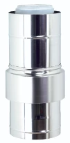 Ubbink Rolux concentrisch BUITEN luchttoevoerelement diam 110/160mm PP120 (RGA)/inox (LTV)