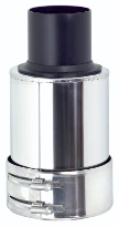 UBBINK Rolux topeindstuk 60/100 Inox/PP