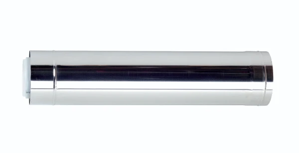 UBBINK Rolux verlengstuk 60/100 - 0.5m Inox/PP