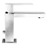 Gessi Rettangolo mitigeur lavabo - chromé - avec vidage automatique