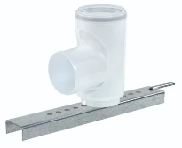 Ubbink Rolux parallel bocht met schoorsteensteun diam 60mm PP120