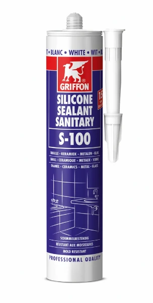 Griffon S-100 silicone sanitaire koker 300ml wit