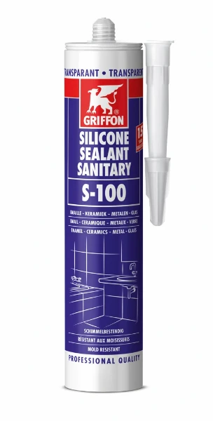 Griffon S-100 silicone sanitaire koker 300ml transparant