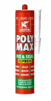 Griffon KIT Poly Max® KOMO 425 GR blanc pour étanchéfier,coller et monter