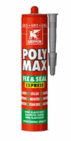 Griffon KIT Poly Max®FIX&SEAL 300 GR gris pour étanchéfier,coller et monter