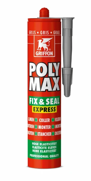 KIT POLY MAX®FIX&SEAL 300 GR gris pour etancher - coller et monter