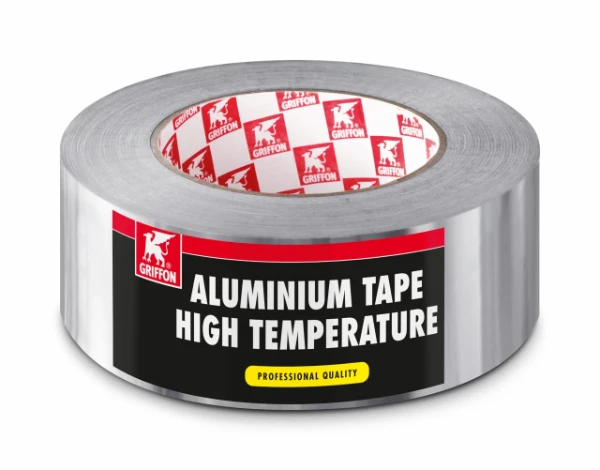 Griffon tape, aluminium, hoog temperatuur rol 50 m x 5 cm