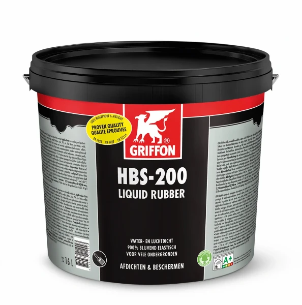 Griffon HBS-200 Liquid rubber emmer, 16l zwart