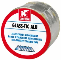 Glass-tic-alu afdichtingsband rol 10 mtr/5cm alu