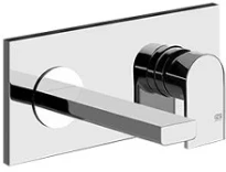 SET DE FINITION GESSI EMPORIO chromé montage mural bec d'ecoulement 147mm
