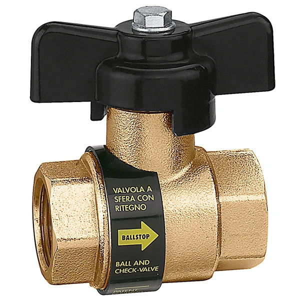 Caleffi kogelafsluiter met keerklep 1/2"