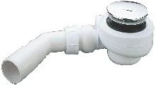 Nicoll Turboflow douchesifon 90 mm - chroom - vlakke douche - 34 l/min