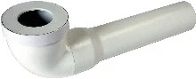 Nicoll coude de raccordement wc 90° FM 107 x 100 mm - modèle long 400 mm