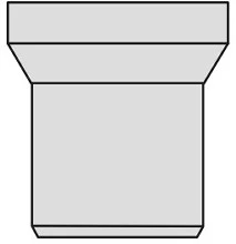 Nicoll QW manchon de raccordement wc (longueur 250 mm) 90 mm - blanc