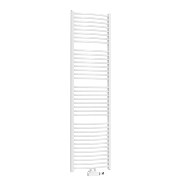 Procasa Initium Circum handdoekradiator 775 x 495 mm - 367 Watt (EN442 75/65/20) - universele aansluiting (L/R en midden) - Ral 9016 Verkeerswit