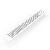 STELRAD Euro grille T11xL400 Ral 9016 - blanc signalisation
