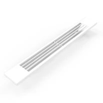 STELRAD Flatwire grille T11xL400 Ral 9016 - blanc signalisation