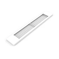 STELRAD Flatwire grille T21xL400 Ral 9016 - blanc signalisation