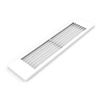 STELRAD Flatwire grille T22xL400 Ral 9016 - blanc signalisation