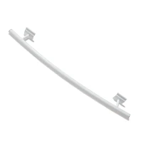STELRAD  porte serviettes incurvé L400 Ral 9016 - blanc signalisation
