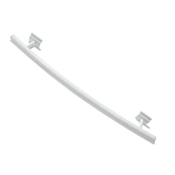 Stelrad handdoekhouder gebogen L600 - Ral 9016 Verkeerswit