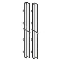 STELRAD Vertex afdekking consoles (set de 2 pieces) H1600 Ral 9016 - blanc signalisation