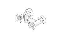 DORNBRACHT WSS Raccord 200 x 215 x 140 mm chromé