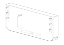 DORNBRACHT WSS Support 90 x 35 x 10 mm chromé