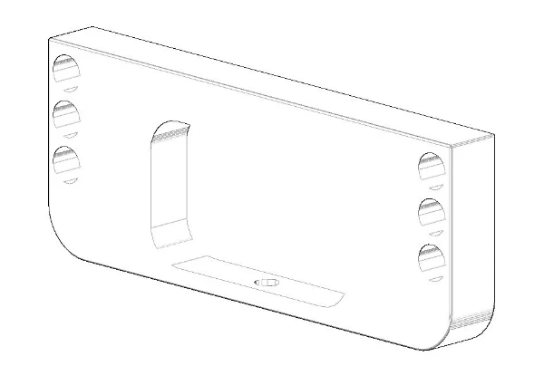 DORNBRACHT WSS Support 90 x 35 x 10 mm chromé