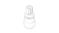DORNBRACHT WSS Raccord 14 x 28 x 14 mm chromé