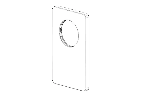DORNBRACHT WSS Rosace pour douche(tte) 150 x 90 x 9,5 mm blanc mat