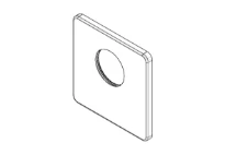 DORNBRACHT WSS xTOOL Rosace 120 x 120 x 9 mm chromé