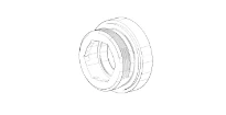 DORNBRACHT WSS Montage du capuchon de fixation Ø 19,5 x 9,5 mm chromé