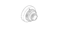 DORNBRACHT WSS Montage du capuchon de fixation Ø 35 x 26,5 mm chromé