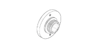 DORNBRACHT WSS Montage du capuchon de fixation Ø 34,5 x 15 mm chromé