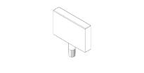 DORNBRACHT WSS Poignée 50 x 50 x 10 mm chromé