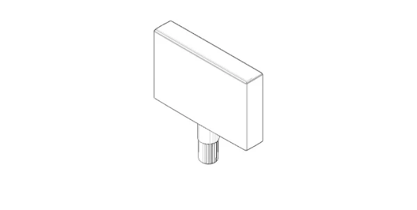 DORNBRACHT WSS Poignée 50 x 50 x 10 mm chromé