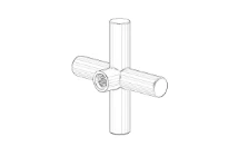 DORNBRACHT WSS Poignée 70 x 70 x 22,5 mm chromé
